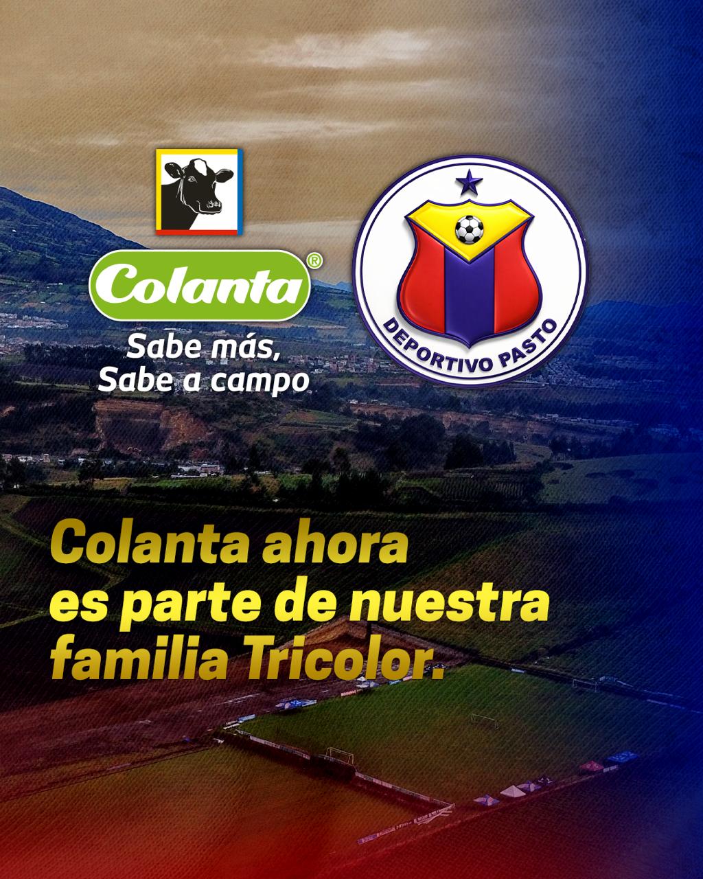 llegada de Colanta como nuevo patrocinador oficial